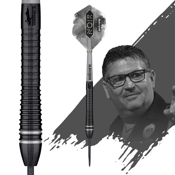 Unicorn Gary Anderson Noir Phase 6 - Deluxe Steel Darts -- 1 Satz