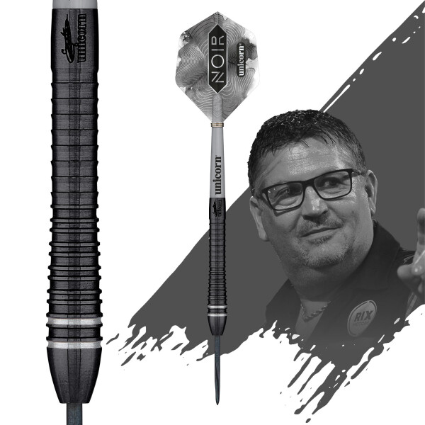 Unicorn Gary Anderson Noir Phase 6 - Deluxe Steel Darts - 21g -- 1 Satz