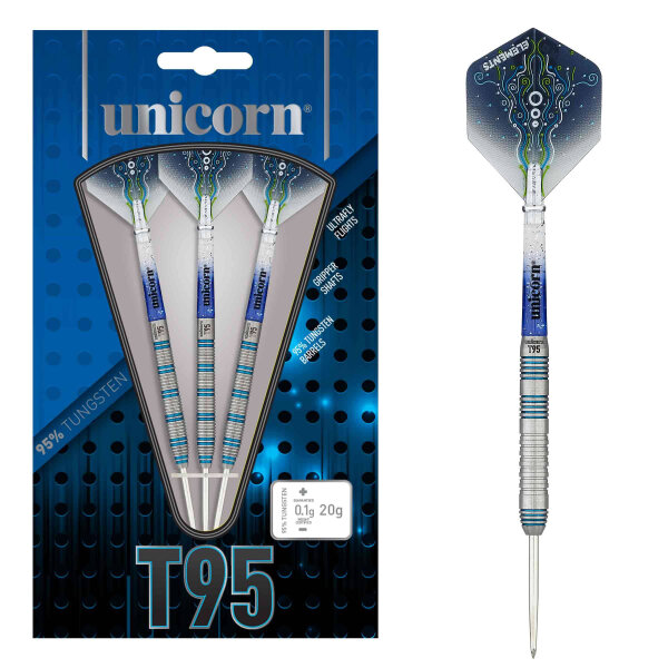 Unicorn Core XL T95 Steel Darts - 25g -- 1 Satz
