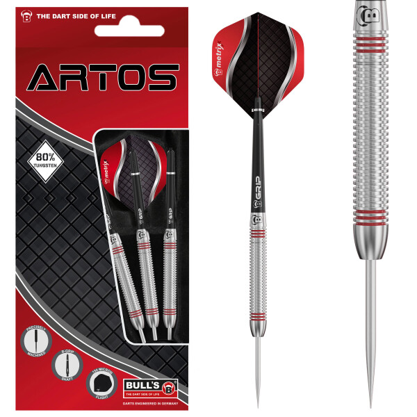 BULLS Artos AR3 Steeldart, Red 80% Tungsten - 22g -- 1 Satz