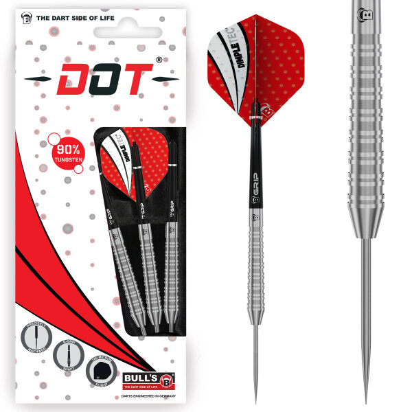 BULLS Dot D3 90% Tungsten Steel Dart - 22g -- 1 Satz