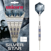 Unicorn Silver Star Gary Anderson Steel Darts - 23g -- 1 Satz