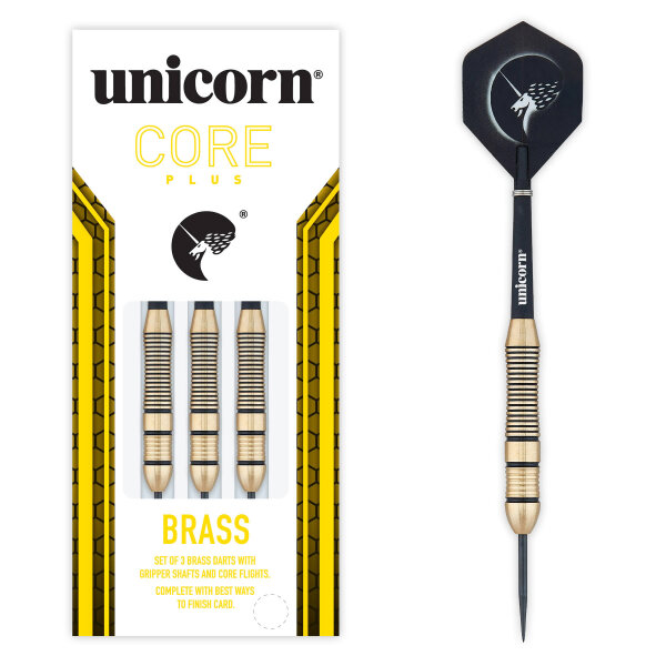 Unicorn Core Plus Brass Steel Darts -- 1 Satz