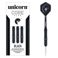 Unicorn Core Plus Black Brass 1 Steel Darts -- 1 Satz