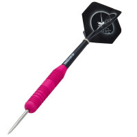Unicorn Core Plus Rubberised Pink Steel Darts -- 1 Satz