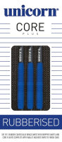 Unicorn Core Plus Rubberised Blue Steel Darts -- 1 Satz