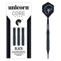 Unicorn Core Plus Black Brass Soft Darts -- 1 Satz