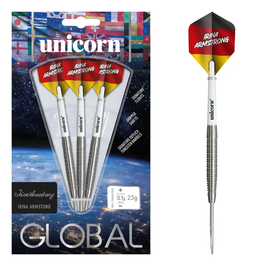 Unicorn Global Irina Armstrong 23g Steel Tip 90% Tungsten - 23g -- 1 Satz
