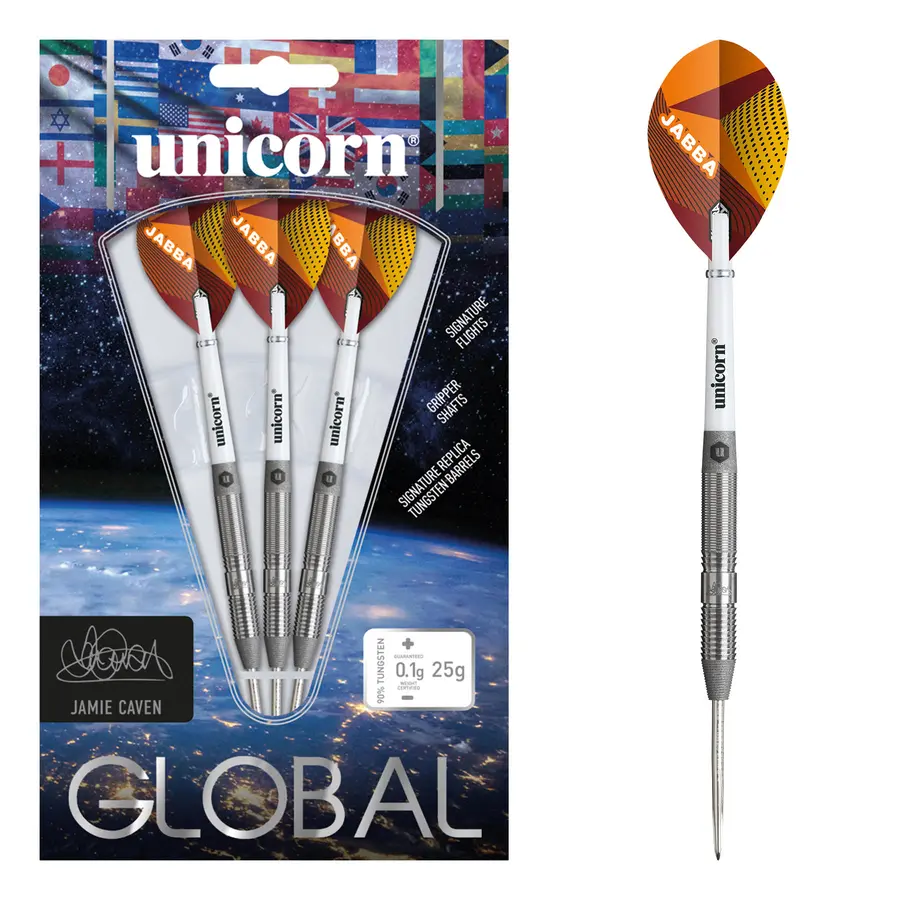 Unicorn Global Jamie Caven 25g Steel Tip 90% Tungsten - 25g -- 1 Satz