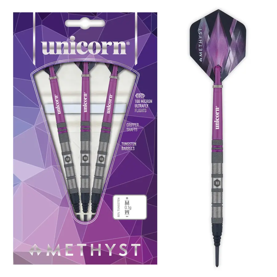 Unicorn Amethyst 1 Soft Darts - 18g -- 1 Satz