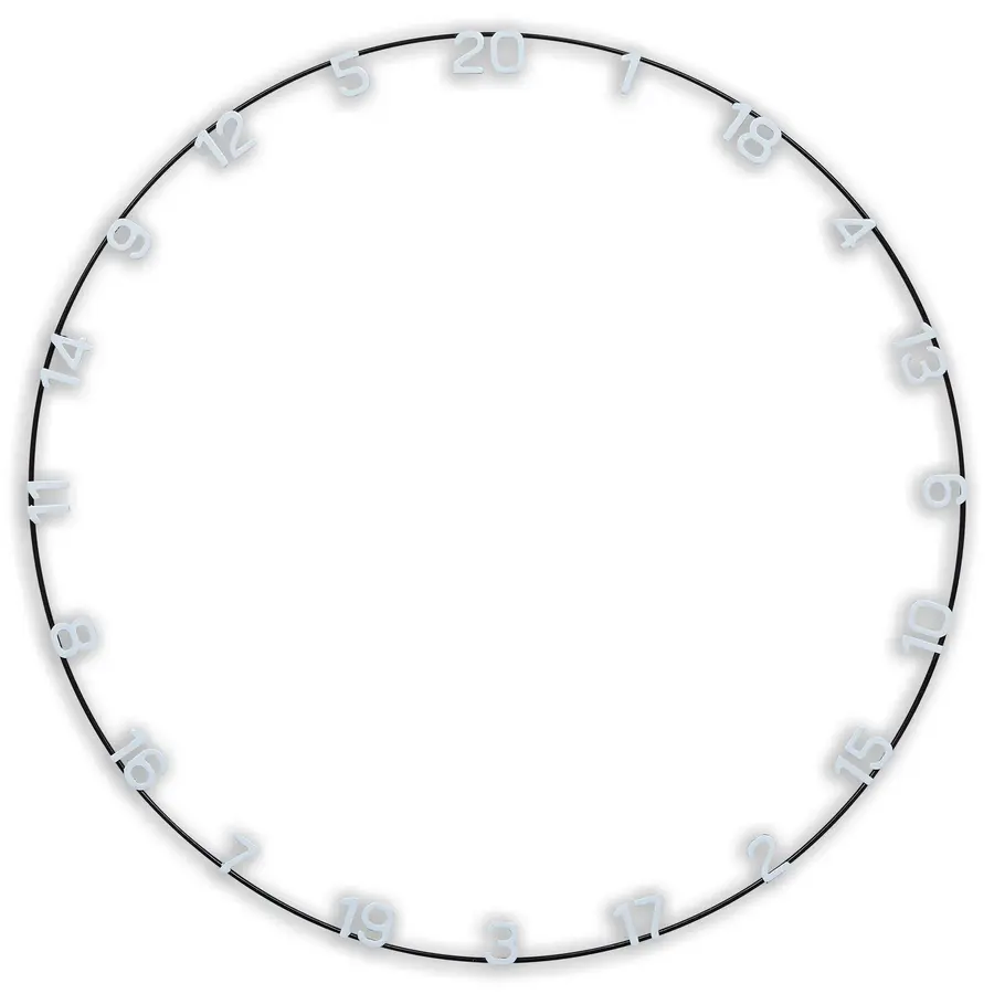 Unicorn Ultra-Vis Number Ring -- 1 Stck