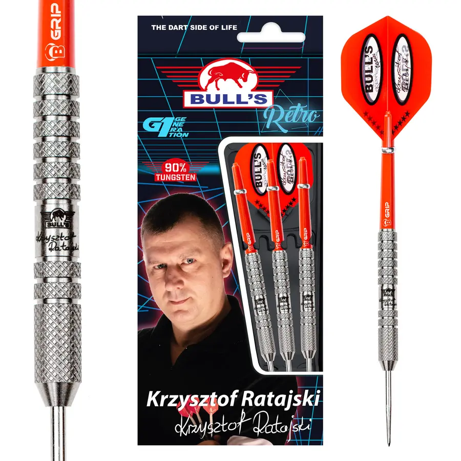 BULL'S Retro Krzysztof Ratajski Steel Dart - 20g -- 1 Satz