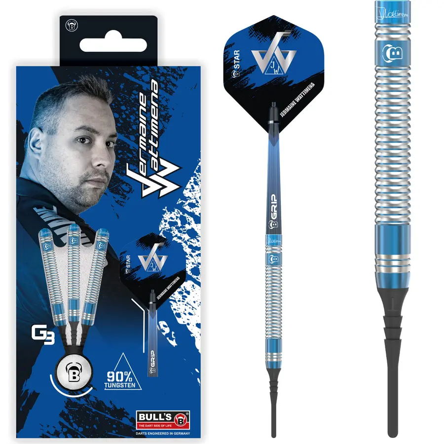 BULL'S Jermaine Wattimena G3 Softdart 90% Tungsten - 20g -- 1 Satz
