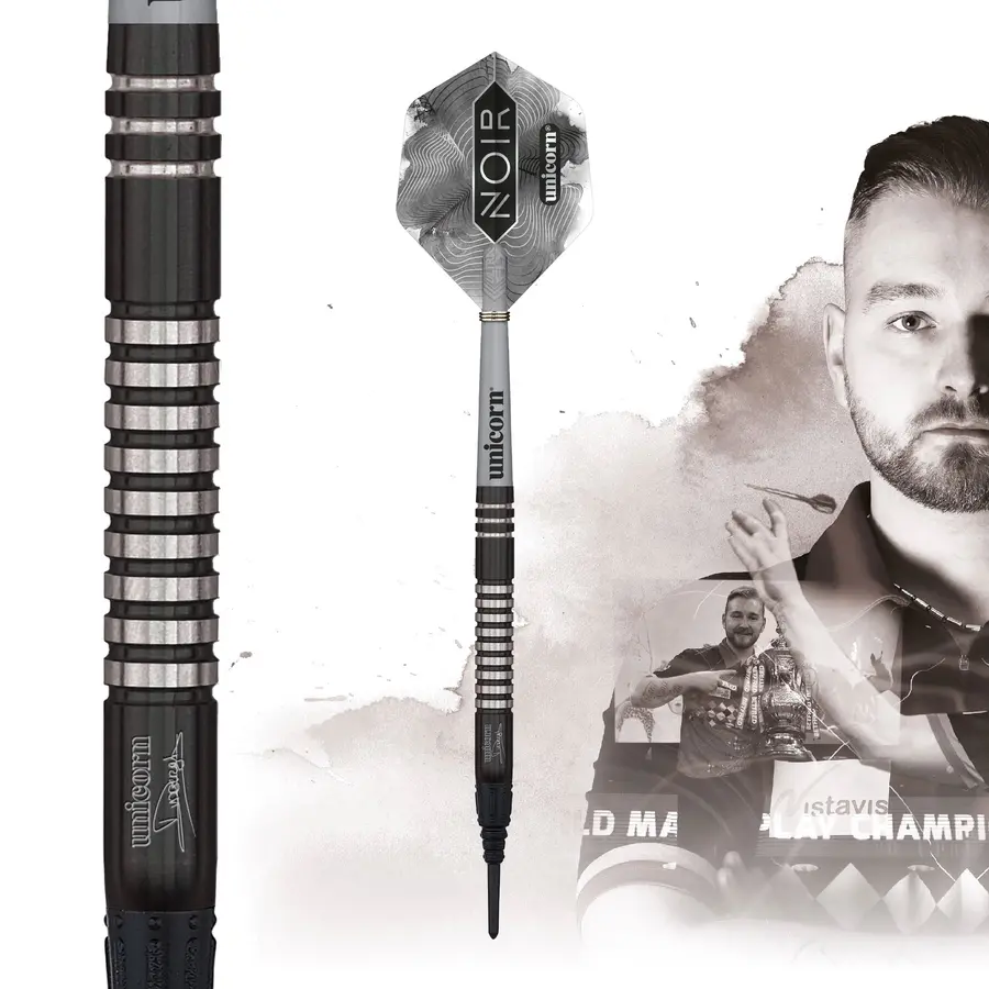 Unicorn NOIR Dimitri van den Bergh Soft Dart Presentation Box - 18g -- 1 Satz