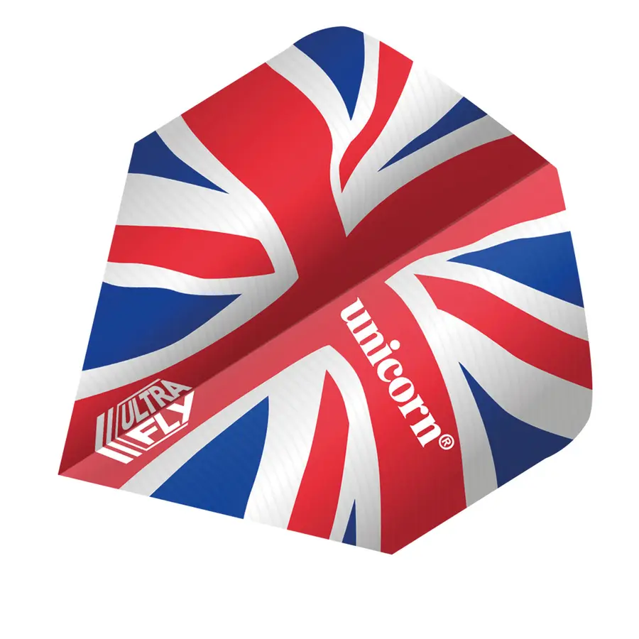 Unicorn Ultra Fly 100 Union Jack Wave Flights - B-Wing -- 1 Satz