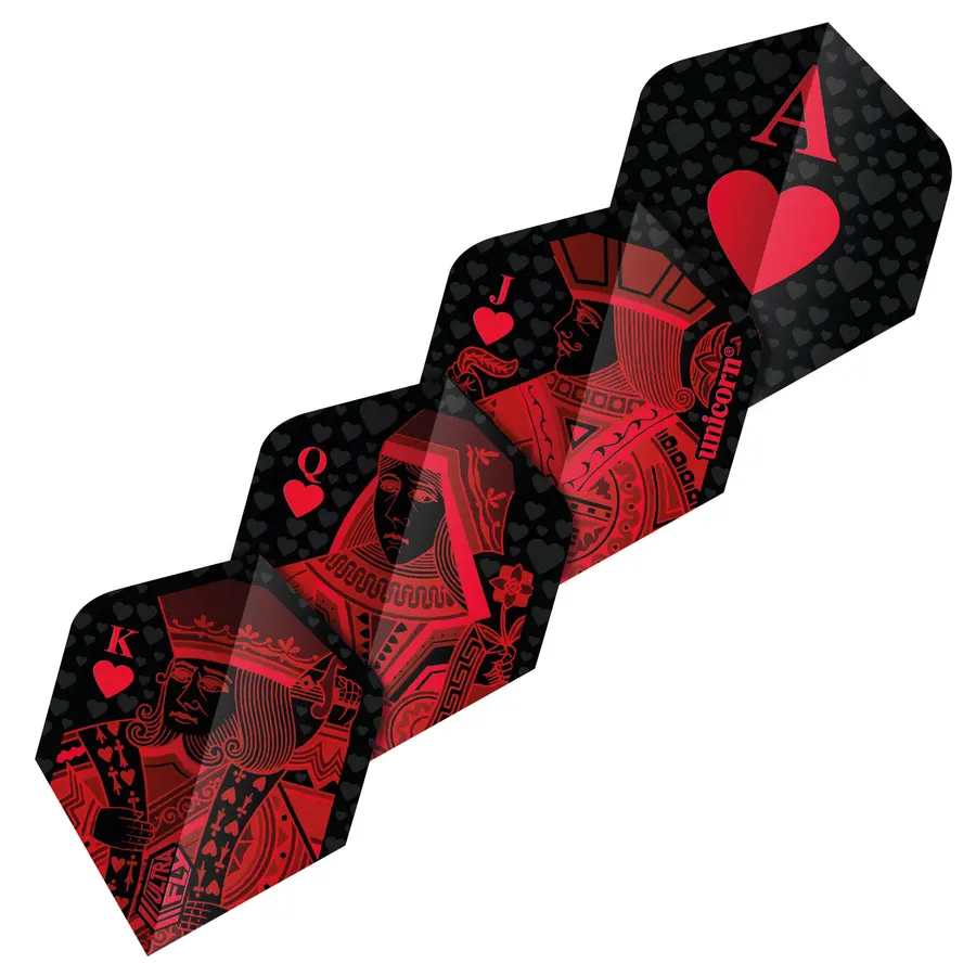 Unicorn Ultra Fly 100 Red Royal Flush Flights - Plus -- 1 Satz