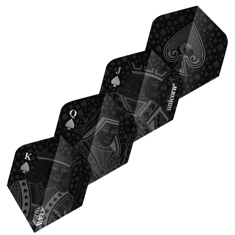 Unicorn Ultra Fly 100 Black Royal Flush Flights - Plus -- 1 Satz