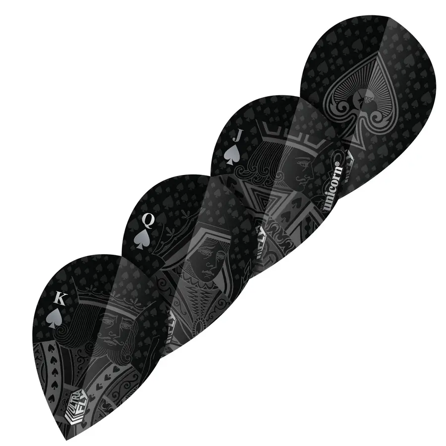 Unicorn Ultra Fly 100 Black Royal Flush Flights - Xtra -- 1 Satz