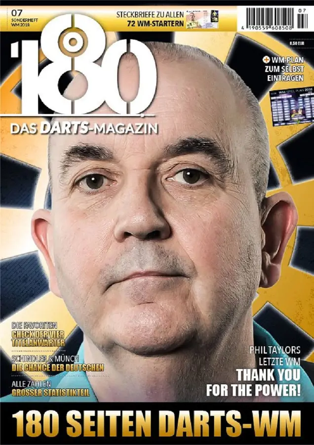 "180" Das Dart-Magazin - Sonderheft WM 2018 -- 1 Stck