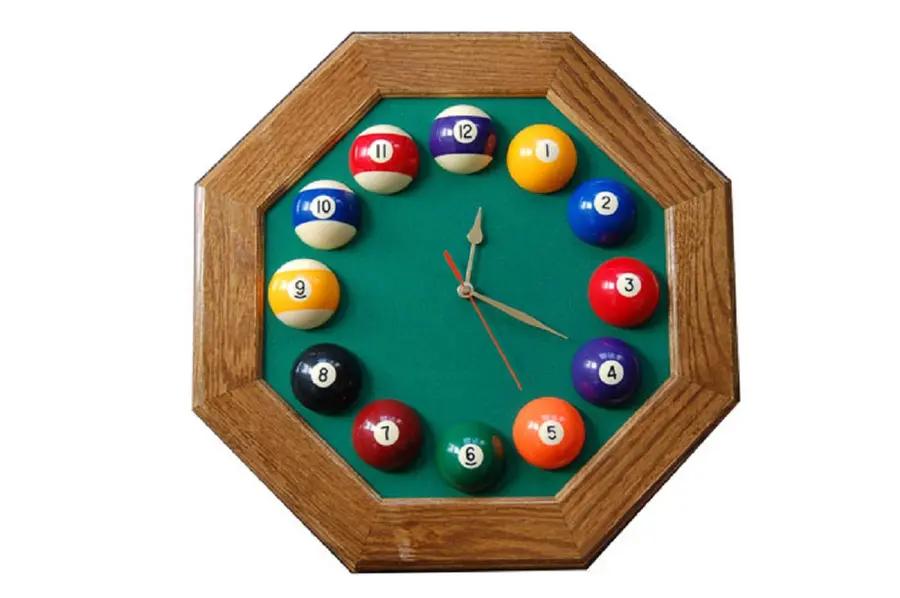Billard Wanduhr -- 1 Stck