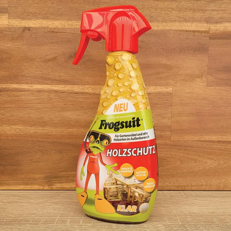 Holzschutz - KLAR - Innen & Aussen Holzmöbel Kleintierstall Pergola alle Holzarten - von Frogsuit