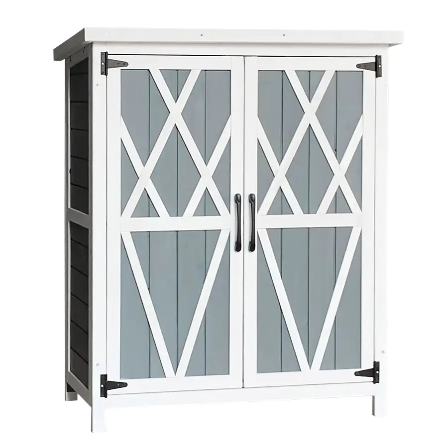 Kompakter Gartenschrank aus FSC-zertifiziertem Holz - Ideal für Balkon & Terrasse