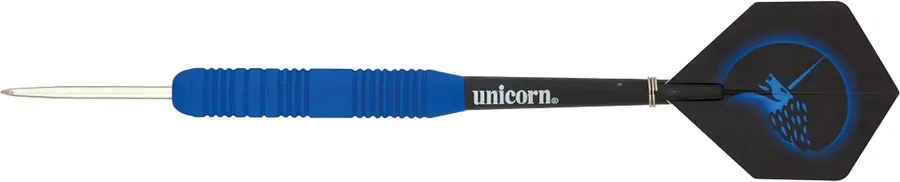 Unicorn Core Plus Rubberised Blue Steel Darts -- 1 Satz