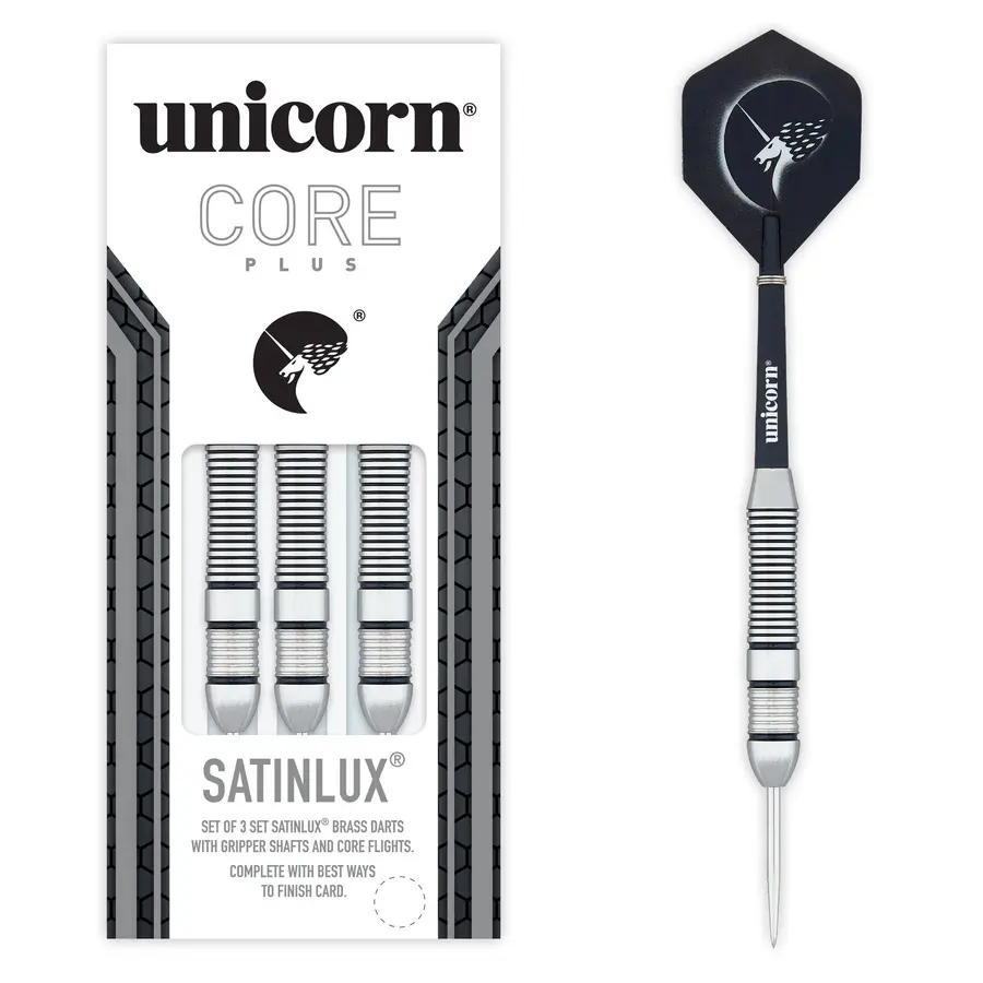 Unicorn Core Plus Satinlux Steel Darts -- 1 Satz