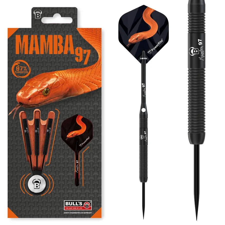 BULL'S Mamba 97 M1 Steel Dart -- 1 Satz