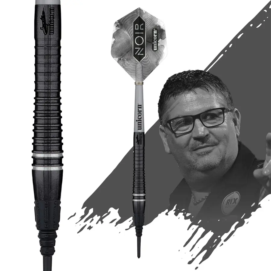 Unicorn Gary Anderson Noir Phase 6 - Deluxe Soft Darts -- 1 Satz