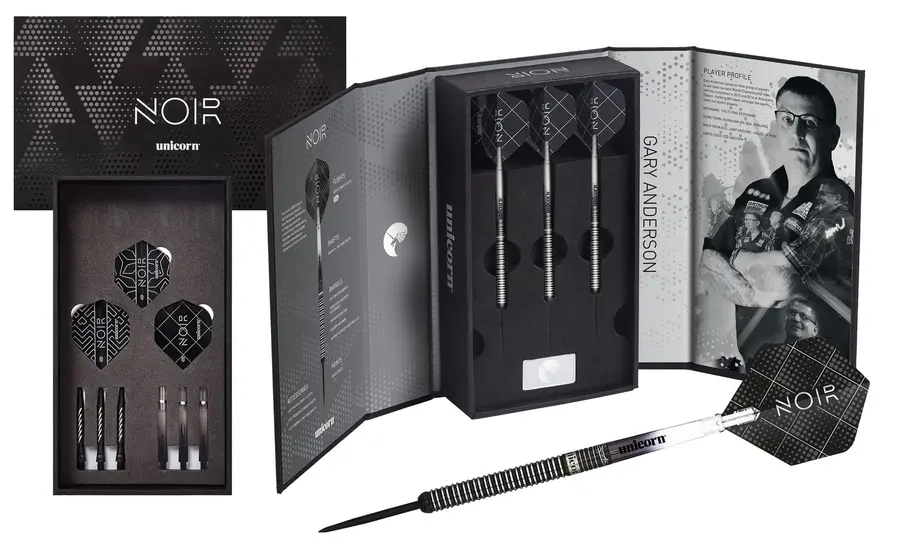Unicorn World Champion Gary Anderson NOIR Darts Presentation Box -- 1 Satz