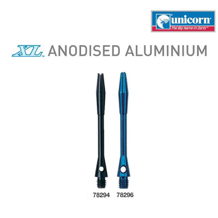 Unicorn XL Anodised Aluminium Shaft -- 1 Satz