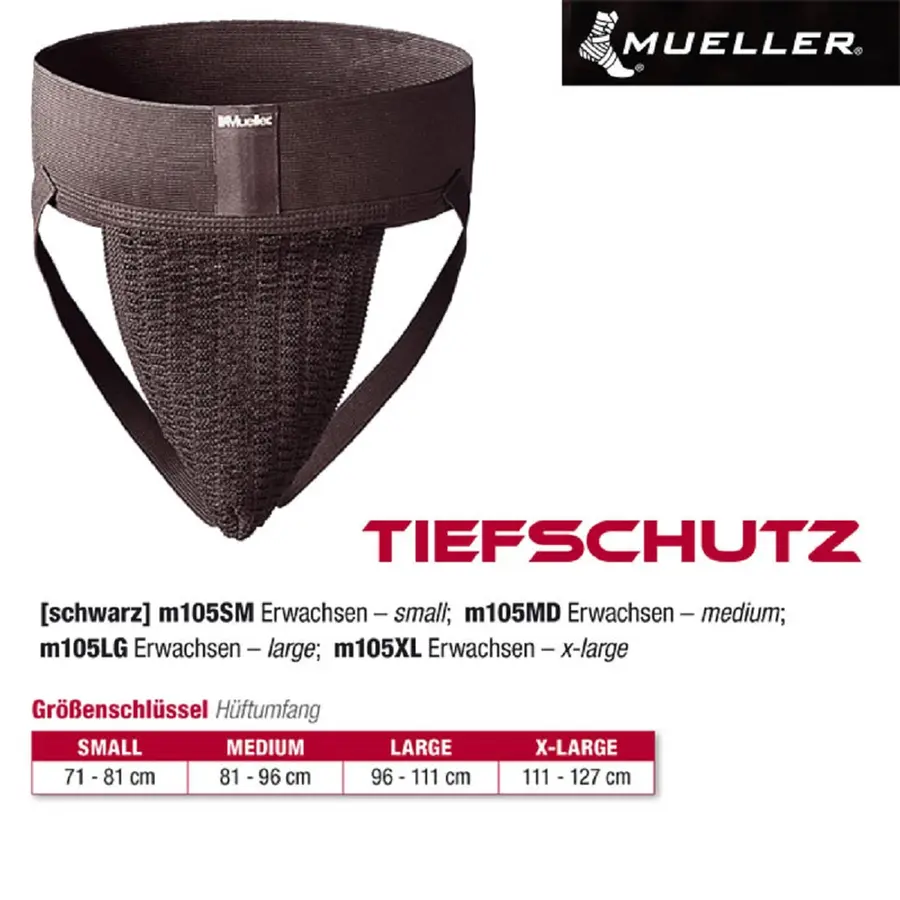 MUELLER Tiefschutz schwarz -- 1 Stck