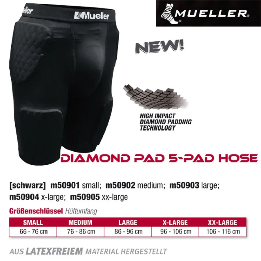 MUELLER Diamond Pad 5-Pad Hose -- 1 Stck
