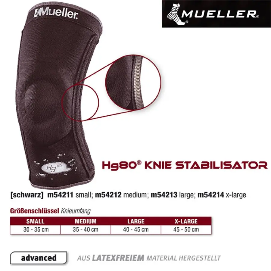 MUELLER Hg80 Knie Stabilisator in schwarz -- 1 Stck
