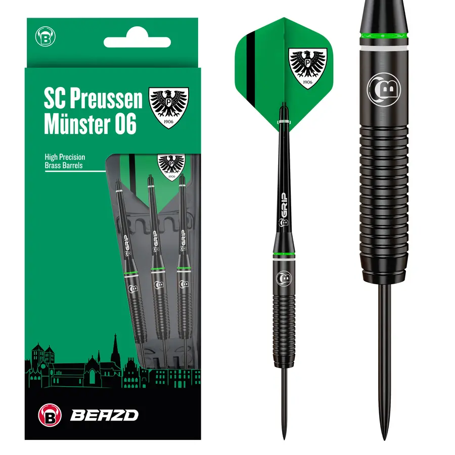 BEAZD Preußen Münster Brass Steeldart - 21g -- 1 Satz