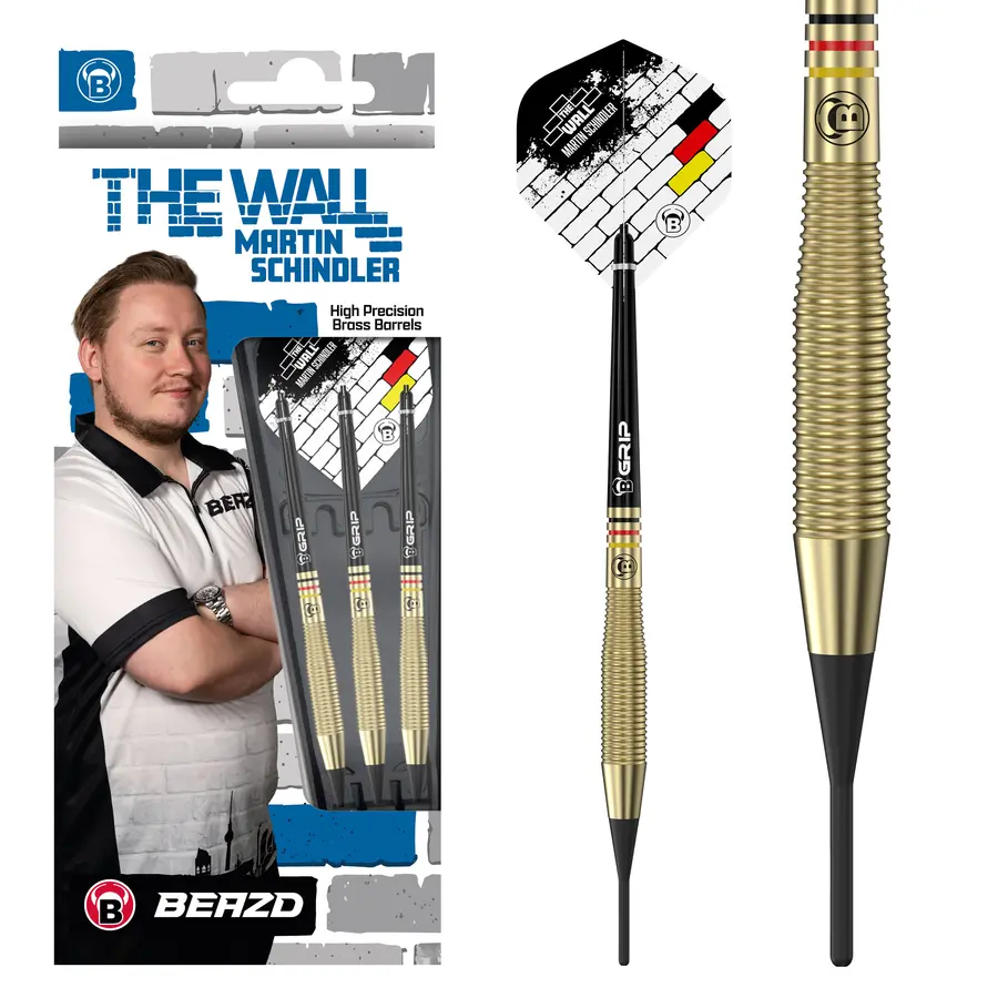 BEAZD Martin Schindler Natural Brass Softdart - 18g -- 1 Satz