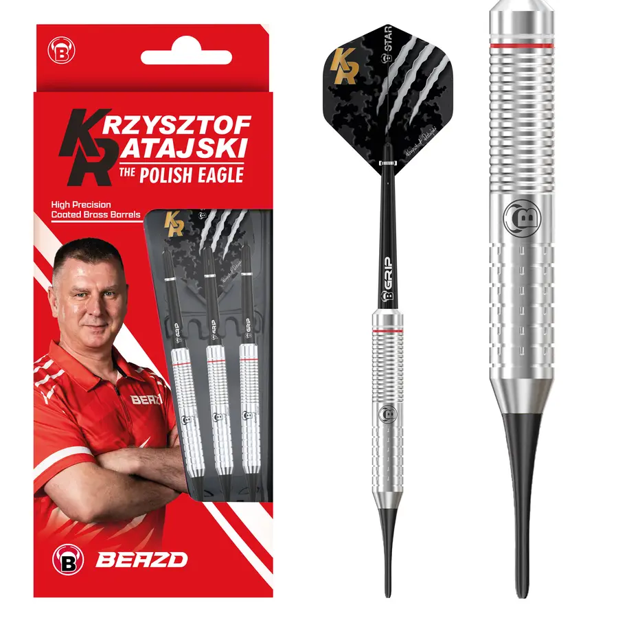 BEAZD Krzysztof Ratajski Brass Silver Softdart - 18g -- 1 Satz