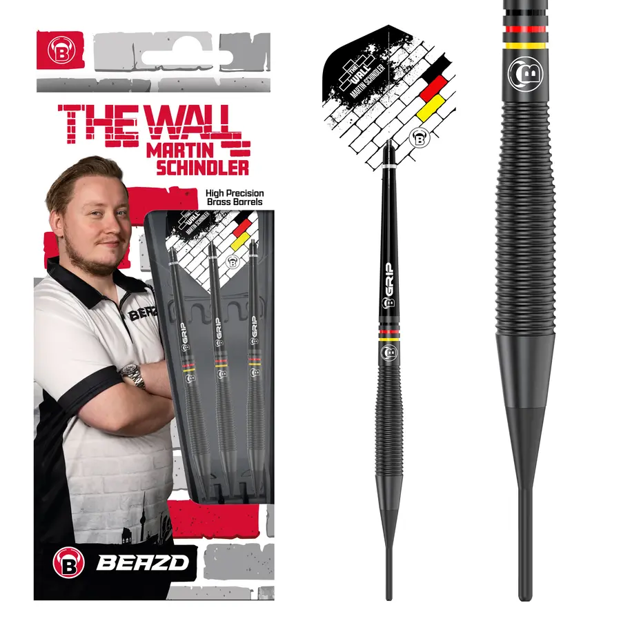 BEAZD Martin Schindler Black Brass Softdart - 18g -- 1 Satz