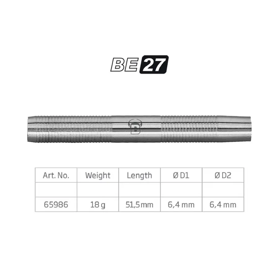BEAZD BE-27 Soft Dart Barrel - 18g -- 1 Satz