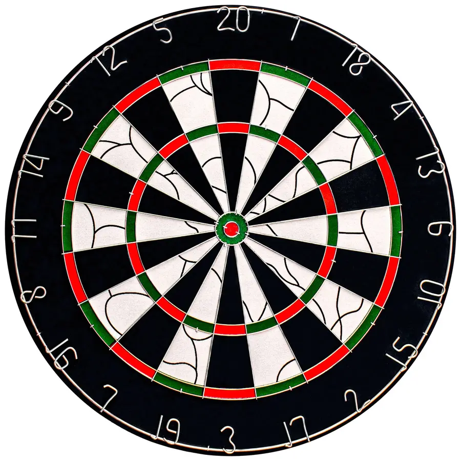BEAZD Bristol Flocked Paper Dart Board -- 1 Stck