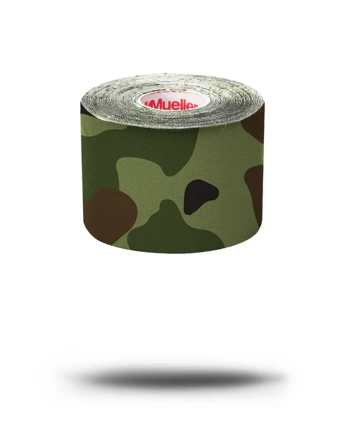 MUELLER Kinesiology Tape Pre-Cut grün Camo -- 1 Rolle