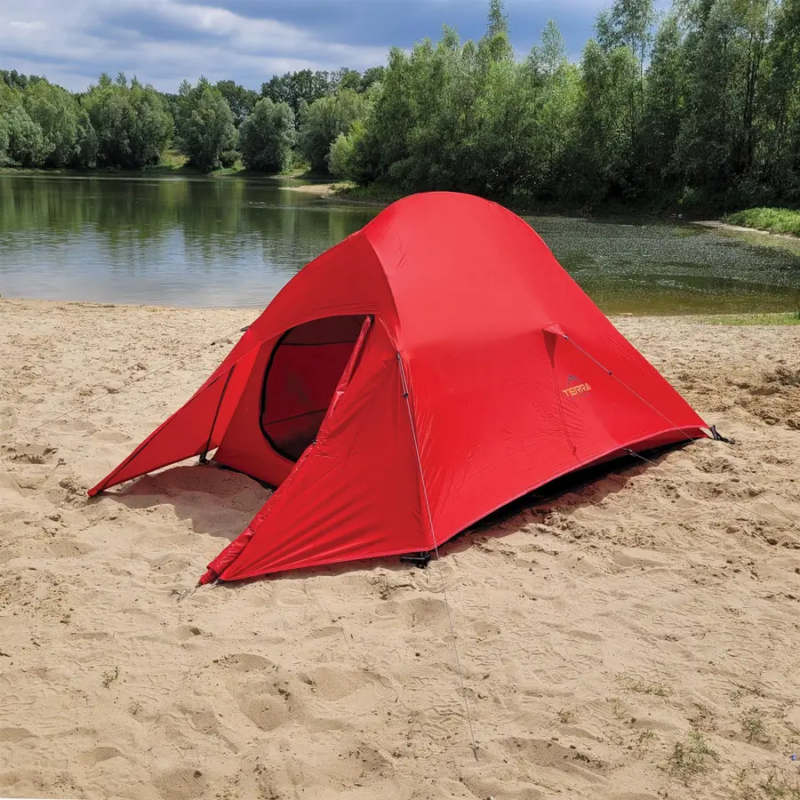 2 Personen Zelt -- Garmisch -- 200 x 125 x 110 cm -- 20D Nylon PU 4000mm Terra Outdoor®