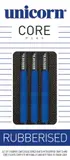 Unicorn Core Plus Rubberised Blue Brass Soft Darts -- 1 Satz – Ansicht 6