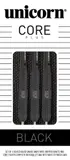Unicorn Core Plus Black Steel Darts -- 1 Satz – Ansicht 4