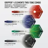 Unicorn Gripper 4 Elements Two-Tone Combo Shaft + Flight -- 1 Satz – vista 2