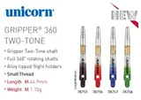 Unicorn Gripper 360 TWO-TONE Aluminium-Drehtops mit Polycarbonatshaft -- 1 Satz – weergave 4