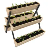 Hochbeet Pflanzkasten Blumenkasten Blumentreppe Kräuterbeet von terra-garten® – view 1