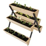 Hochbeet Pflanzkasten Blumenkasten Blumentreppe Kräuterbeet von terra-garten® – view 2