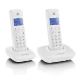 Motorola T402+ Digitales Schnurlostelefon (Duo, weiß) – view 1
